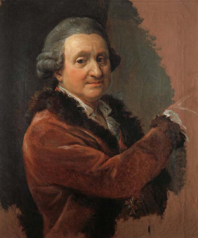 Pompeo Batoni Self portrait oil painting image